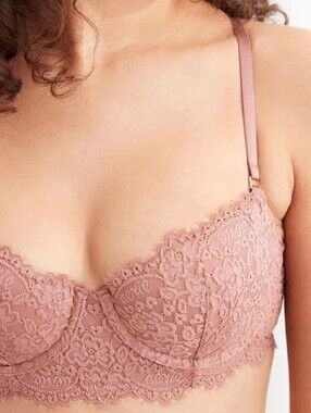 Like New Nude Lace Balconette Bra